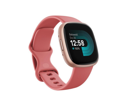 Smartwatch Google Fitbit Versa 4 różowo miedziana